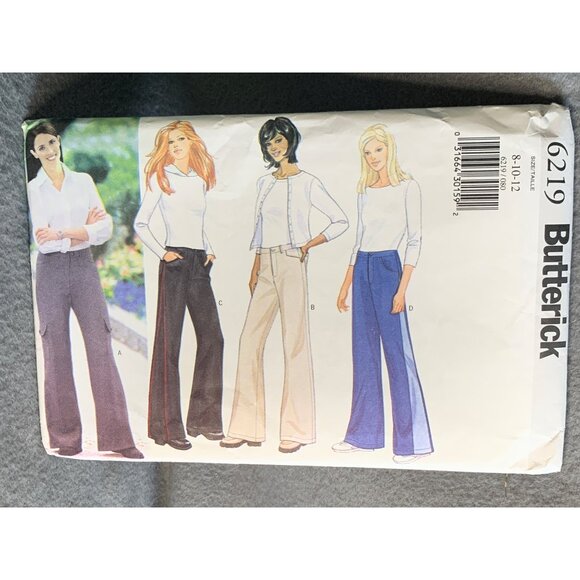 Butterick Misses Pants Jeans Sewing Pattern Sz 8-12 6219 - Uncut - Picture 4 of 4